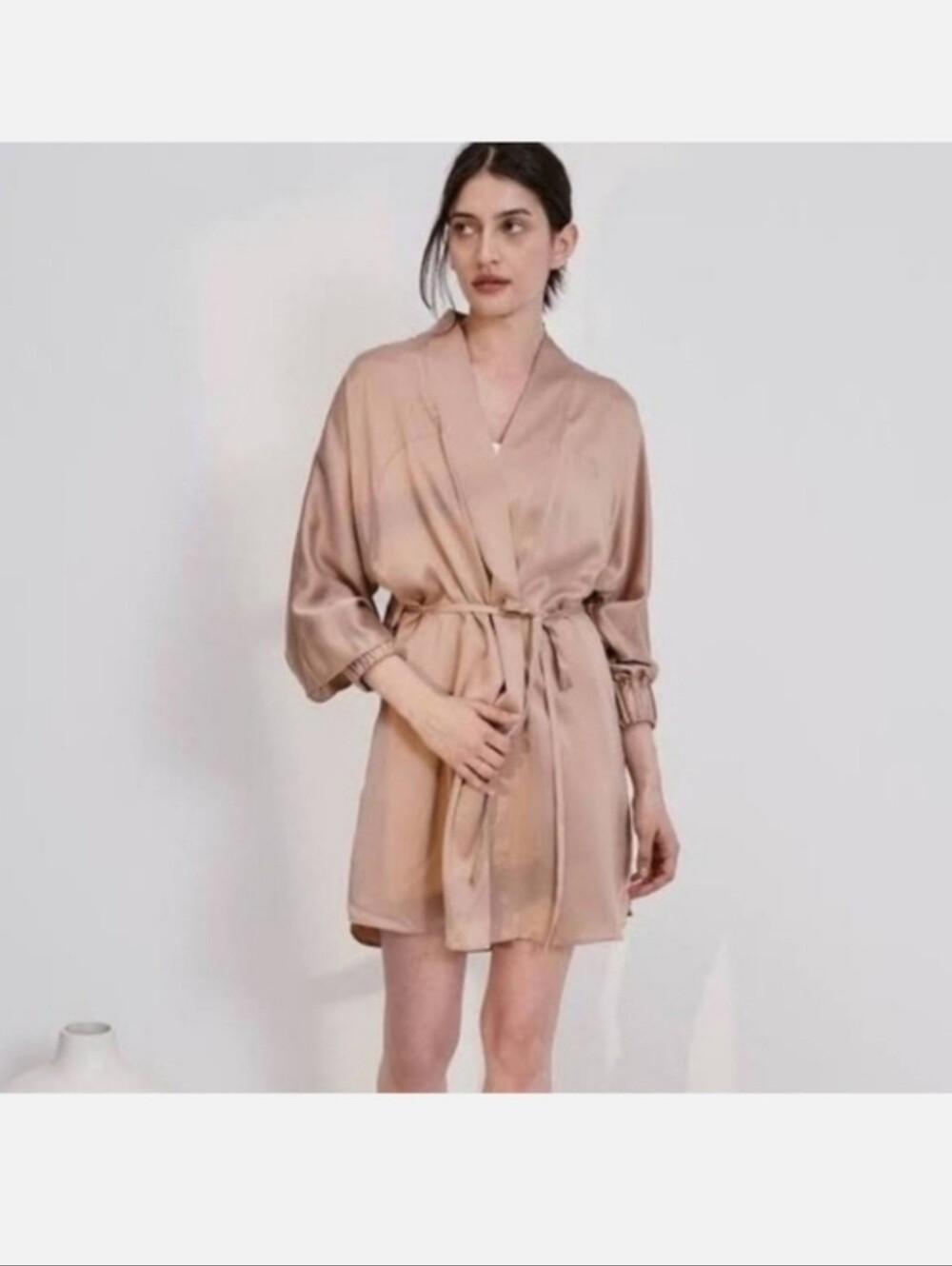 LUNYA WASHABLE SILK ROBE - Picture 2 of 8